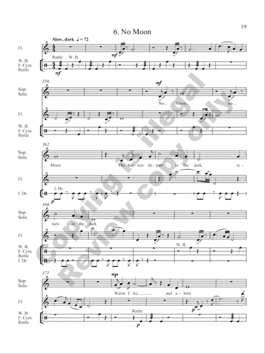 Singing at Dawn Flute scores gallery preview page 14