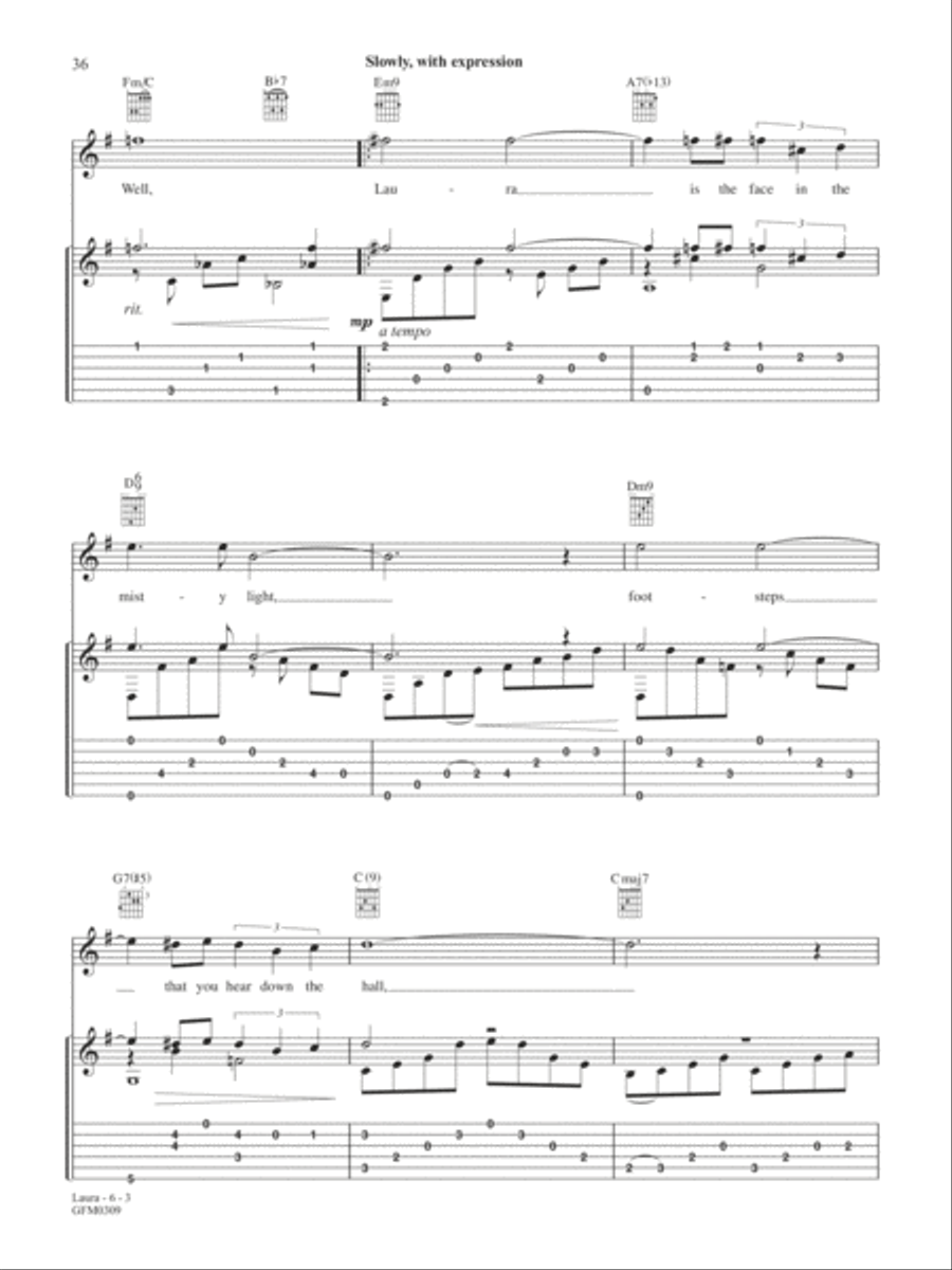 Laura Guitar Solo scores gallery preview page 3