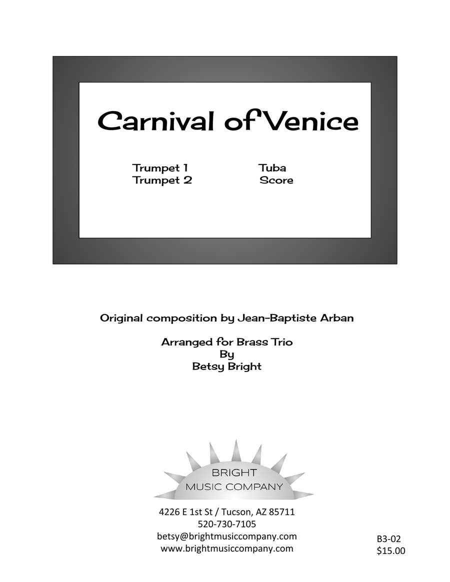 Arban Carnival of Venice for two Bb trumpets tuba