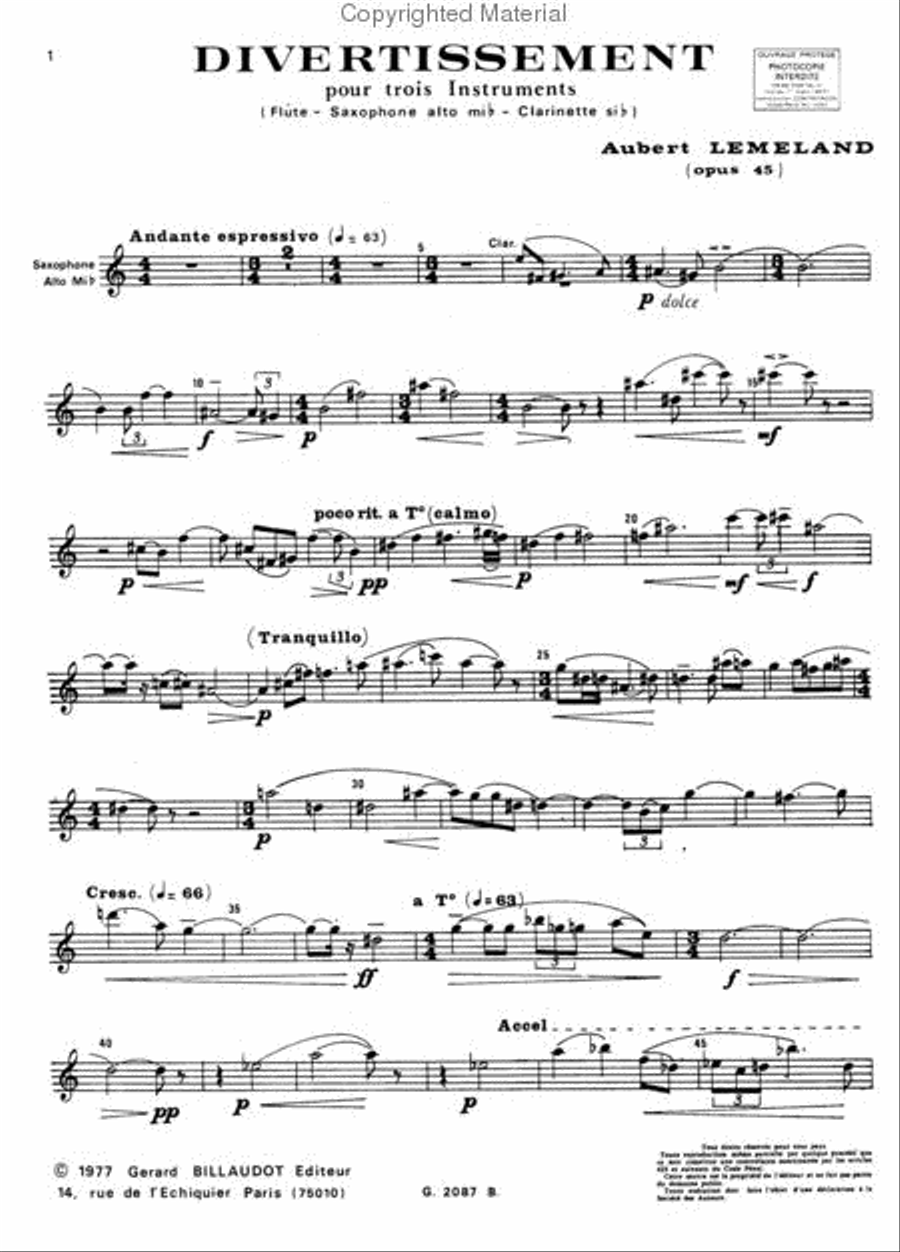 Divertissement Chamber Music scores gallery preview page 4