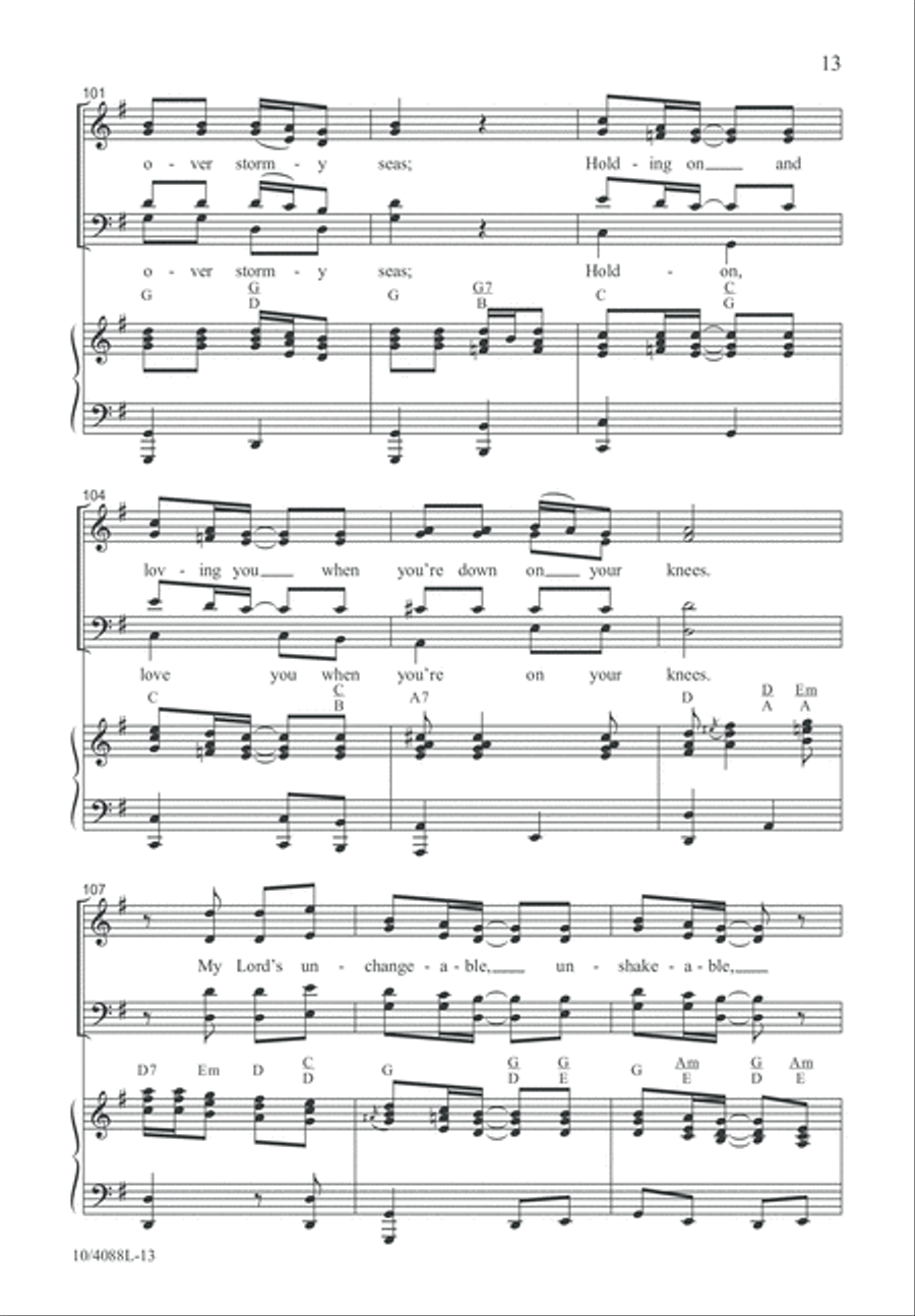 Safe Within the Arms 4-Part scores gallery preview page 13