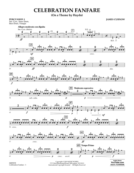 Celebration Fanfare (On a Theme by Haydn) - Percussion 1
