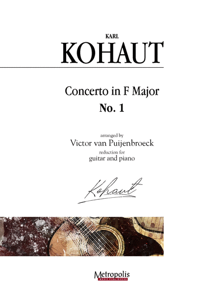 Concerto in F Major, No. 1 for Guitar and Piano (Piano Reduction)