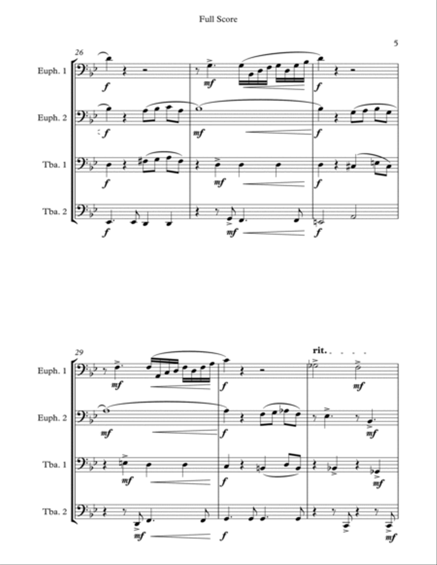 What I Did For Love What I Did For Love Euphonium scores gallery preview page 5