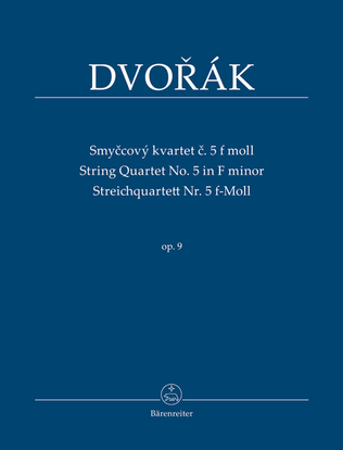 Book cover for String Quartet Nr. 5 F minor op. 9