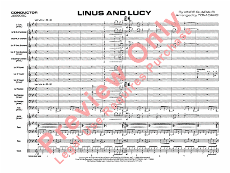 Linus and Lucy Jazz Ensemble scores gallery preview page 3