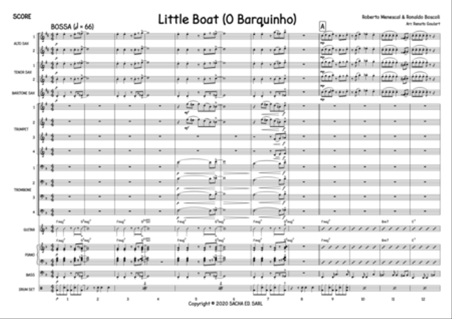 O Barquinho Tenor Saxophone scores gallery preview page 2