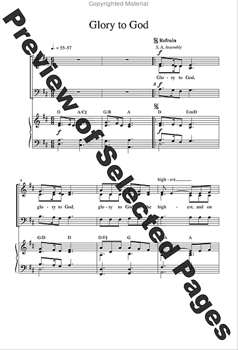 Mass of Joy and Peace - Choral / Accompaniment Edition 3-Part scores gallery preview page 4