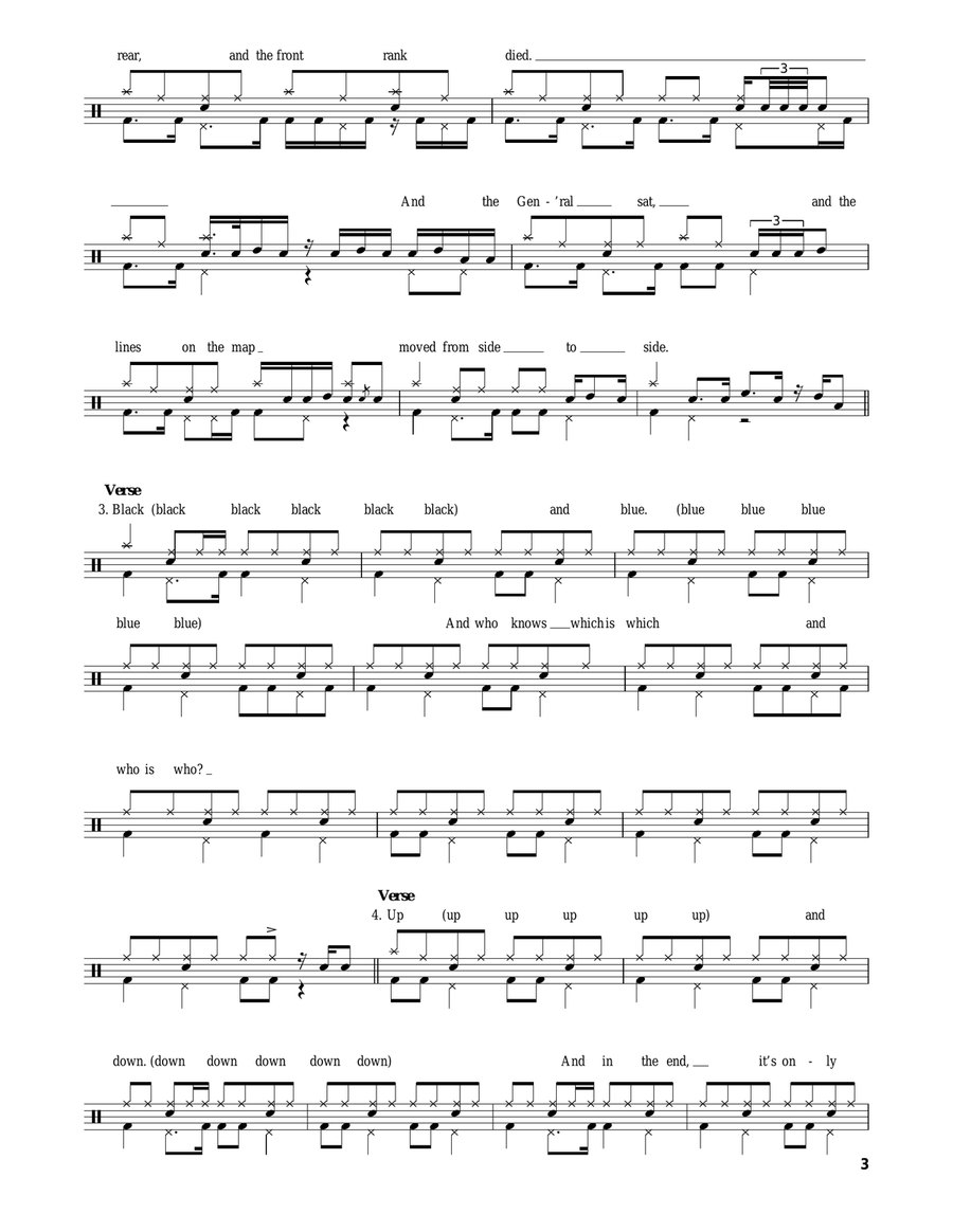Us And Them Drum Set scores gallery preview page 3