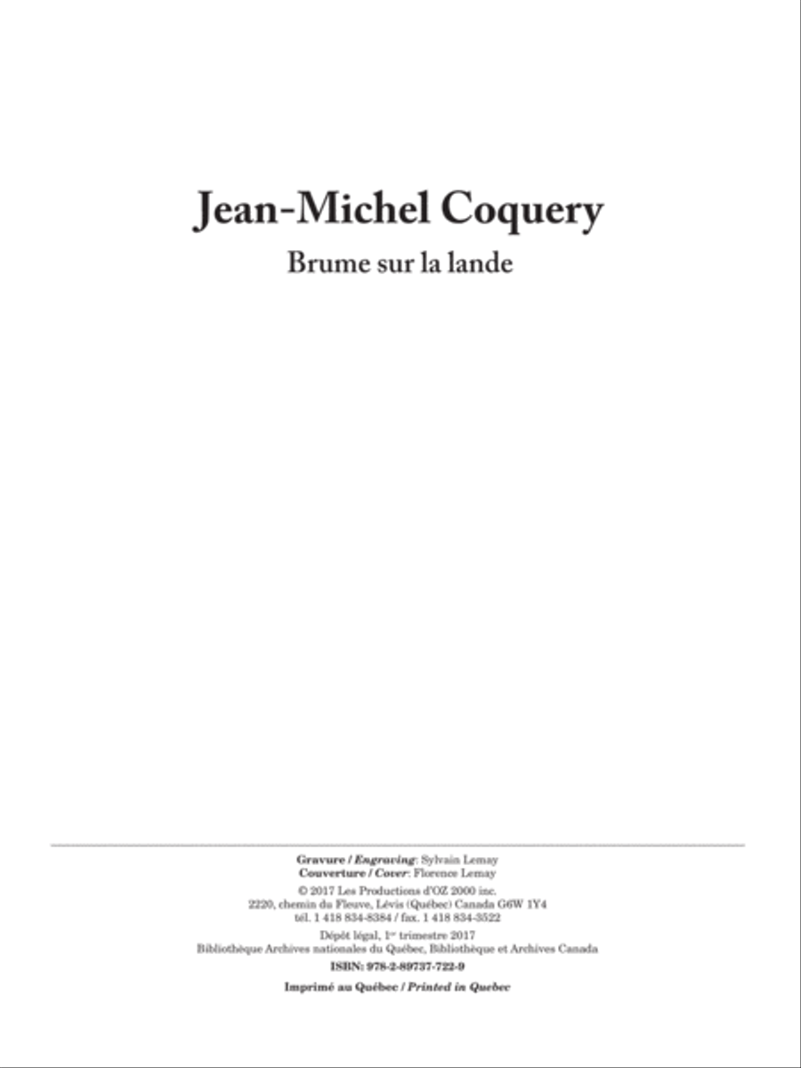 Brume sur la lande Brume sur la lande Flute scores gallery preview page 1