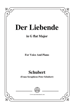 Schubert-Der Liebende,D.207,in G flat Major,for Voice and Piano