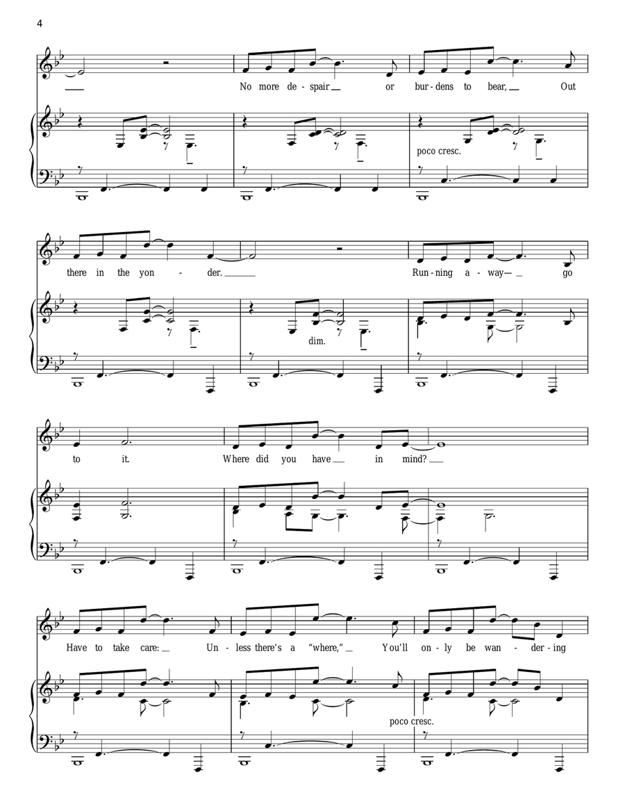No More (from Into The Woods) Piano, Vocal scores gallery preview page 4