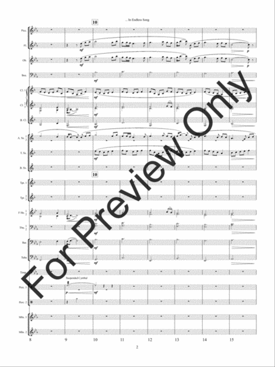 In Endless Song Concert Band scores gallery preview page 5