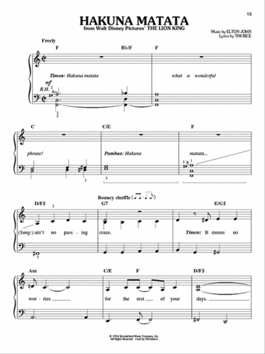 Disney's Best Easy Piano scores gallery preview page 4