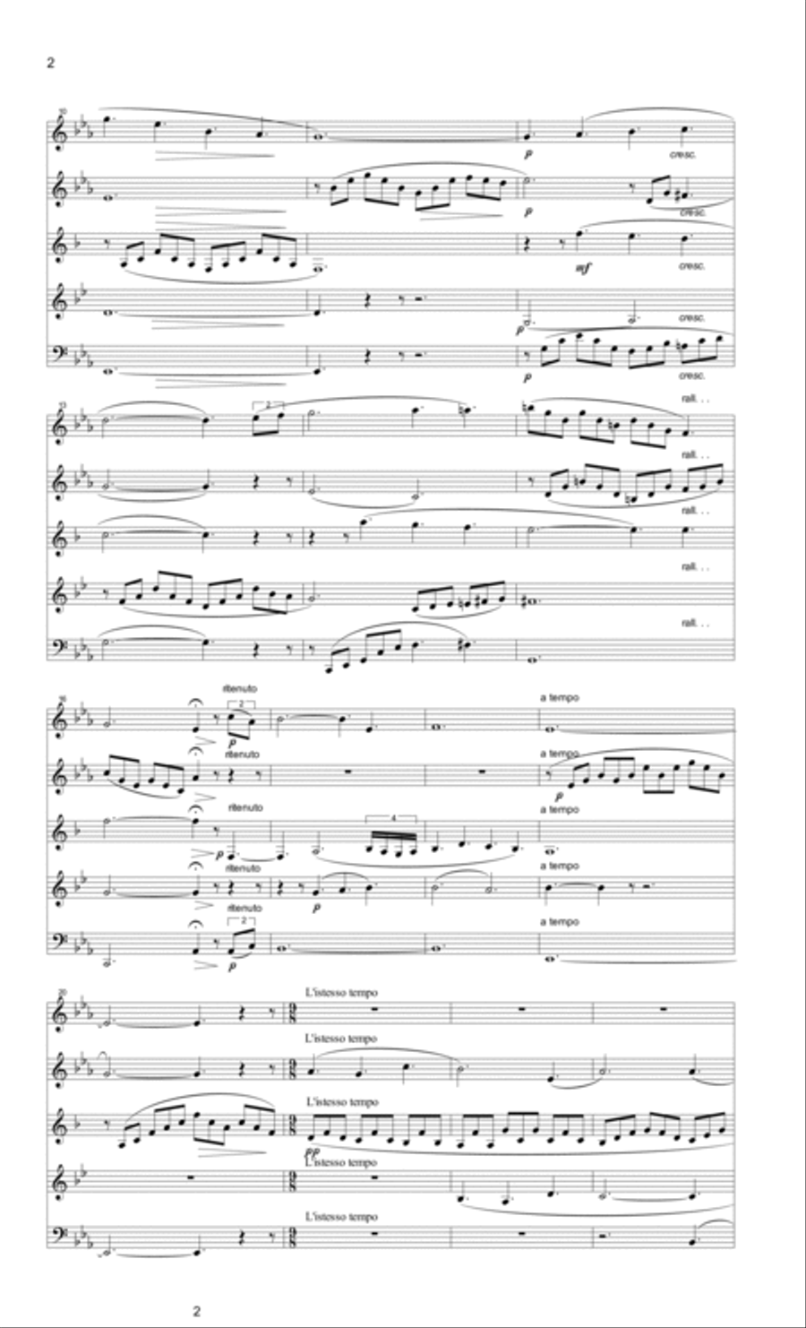 The Lord's Prayer Woodwind Quintet scores gallery preview page 2