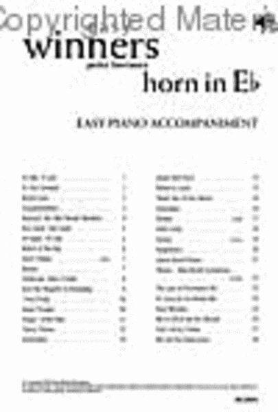 Easy Winners for Eb Horn (Piano Accompaniment)