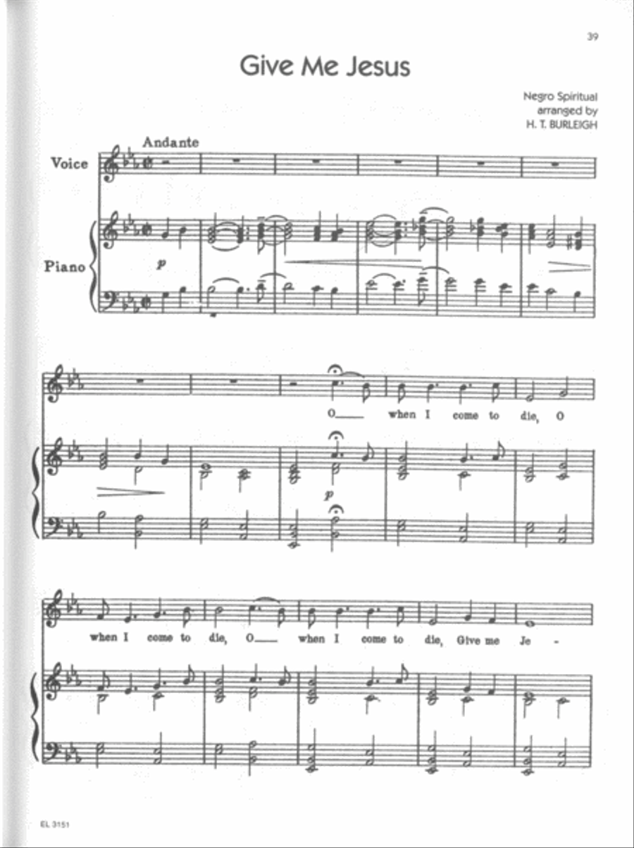 The Spirituals of Harry T. Burleigh Voice scores gallery preview page 4