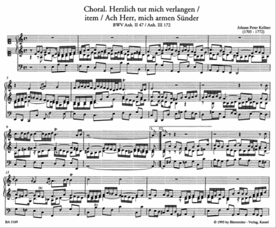 Organ Chorales from the Rudorff Collection