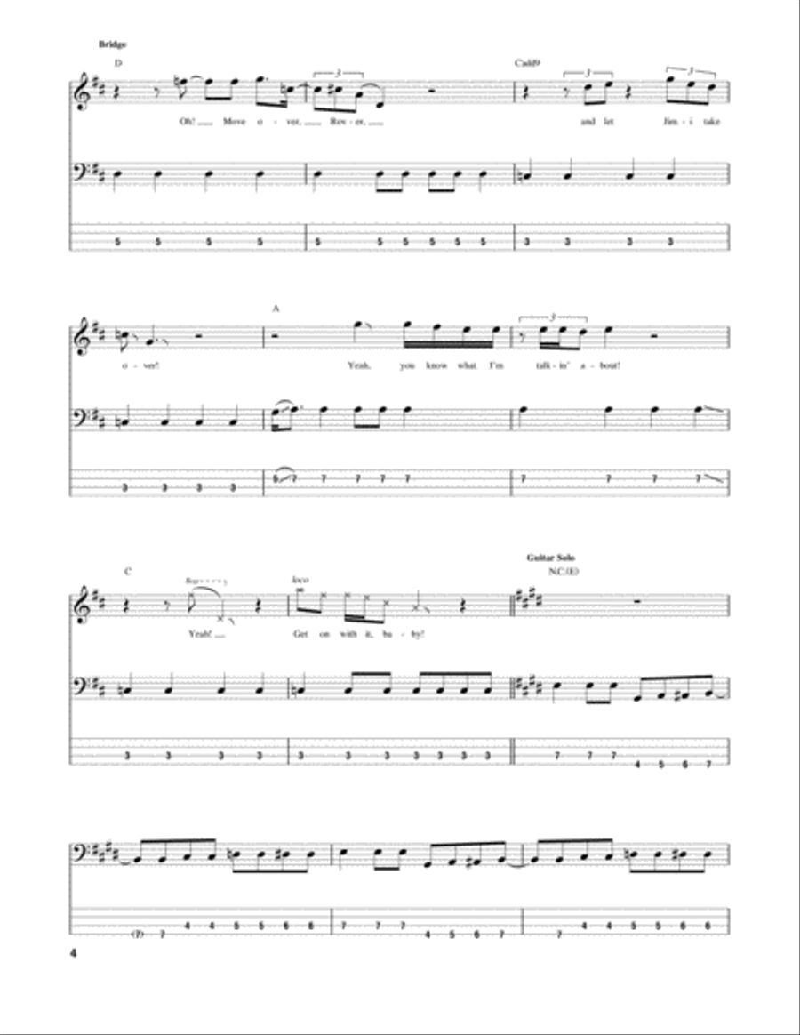 Fire Guitar Tablature scores gallery preview page 4