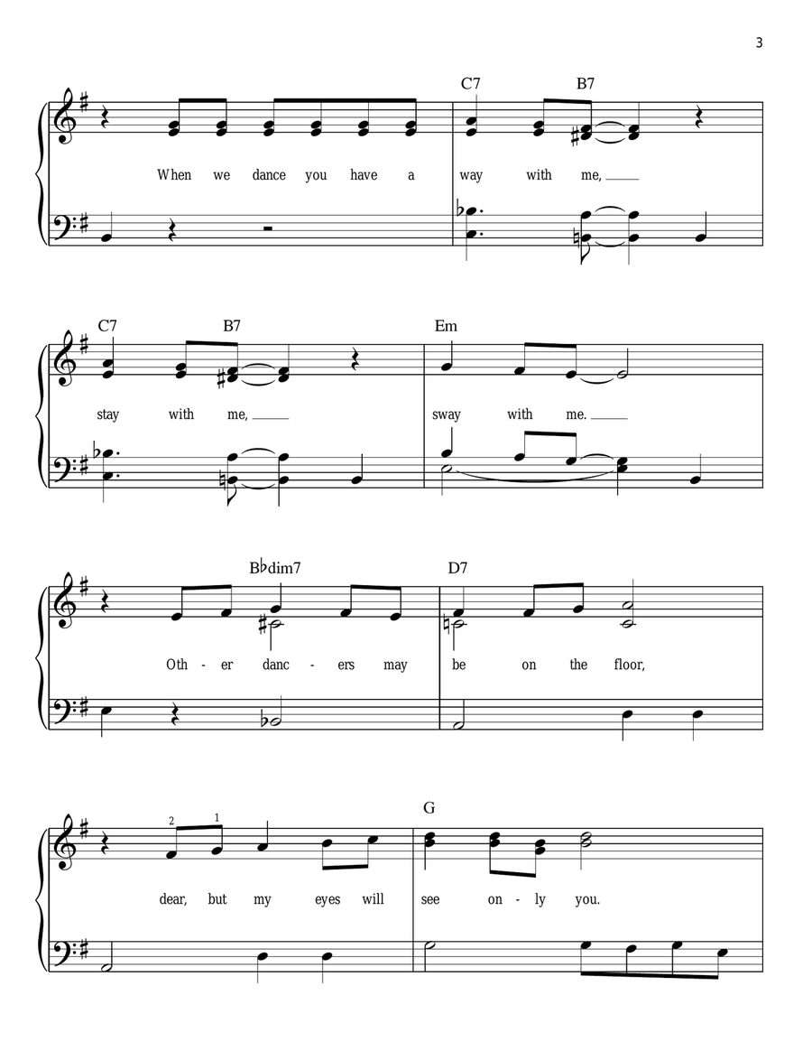 Sway (Quien Sera) Sway (Quien Sera) Voice scores gallery preview page 3
