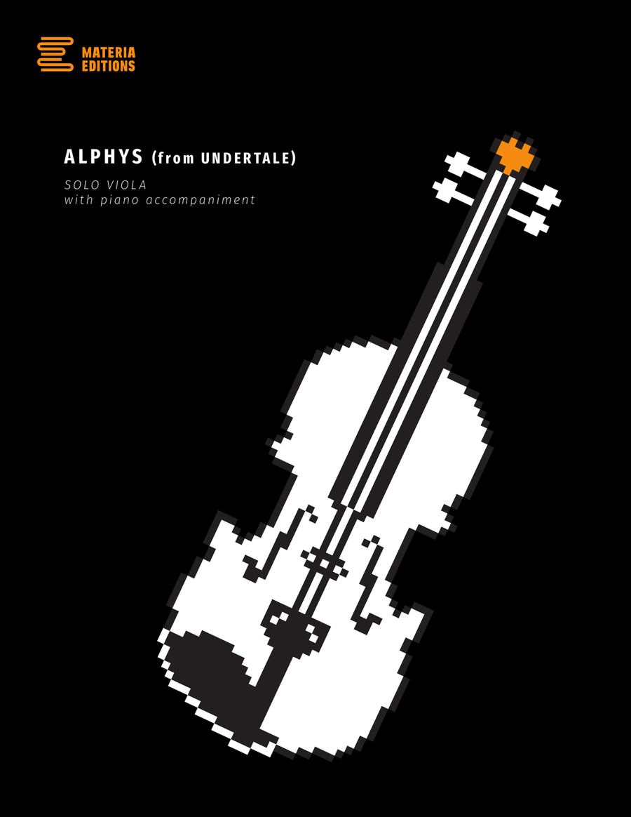 Alphys (from UNDERTALE) (for Solo Viola with Piano Accompaniment) Piano Accompaniment scores gallery preview page 1