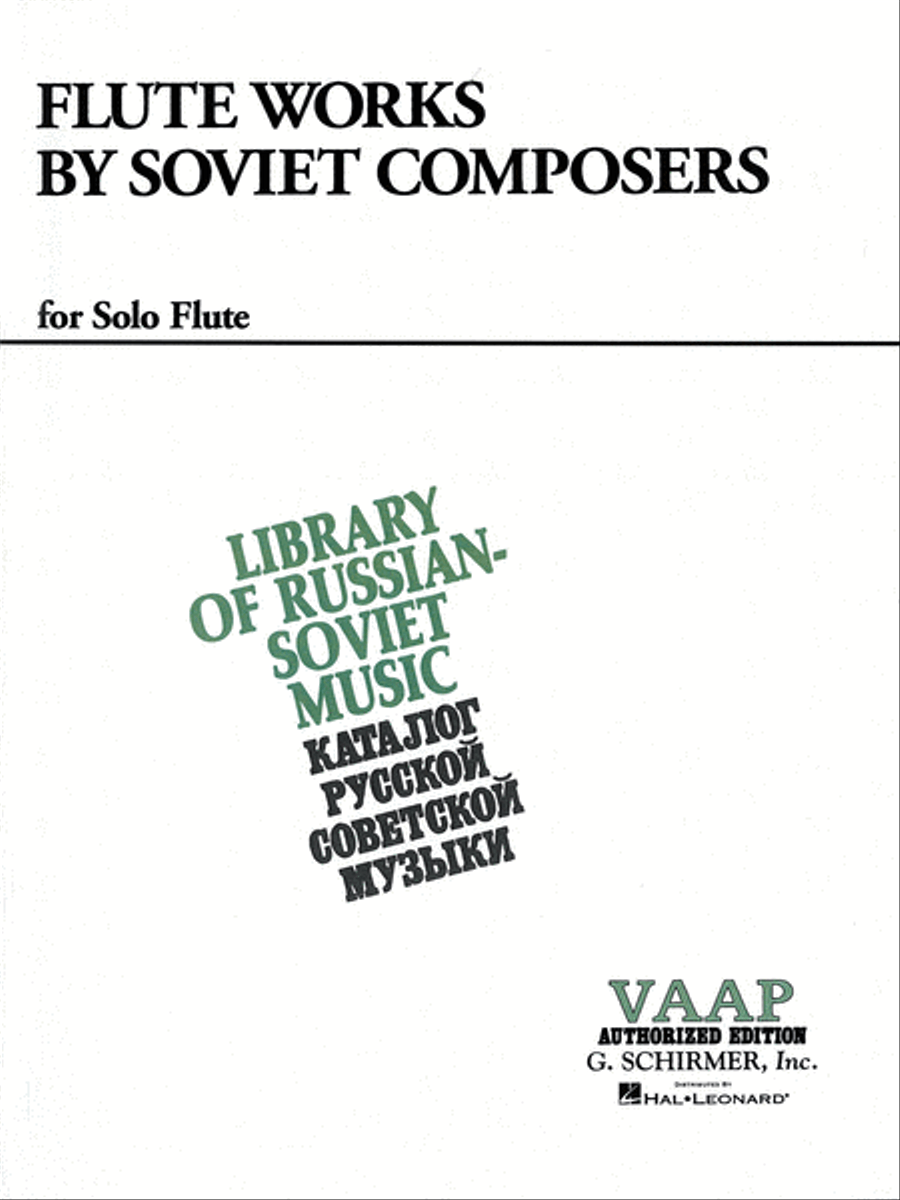 Flute Works by Soviet Composers Flute Solo scores gallery preview page 1