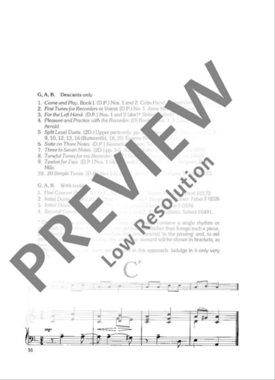 Enjoy the Recorder Soprano Recorder scores gallery preview page 17