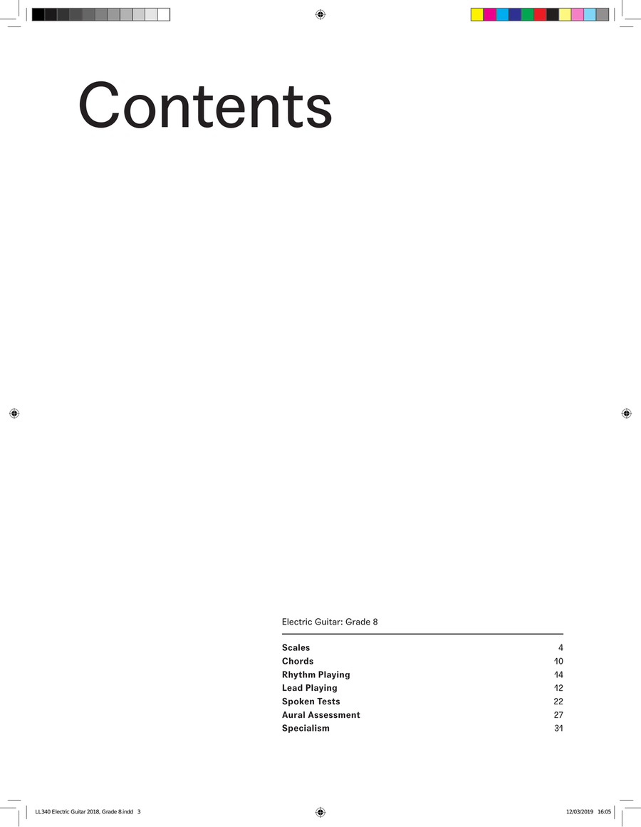 LCME Electric Guitar Handbook 2019 - Grade 8 Electric Guitar scores gallery preview page 3