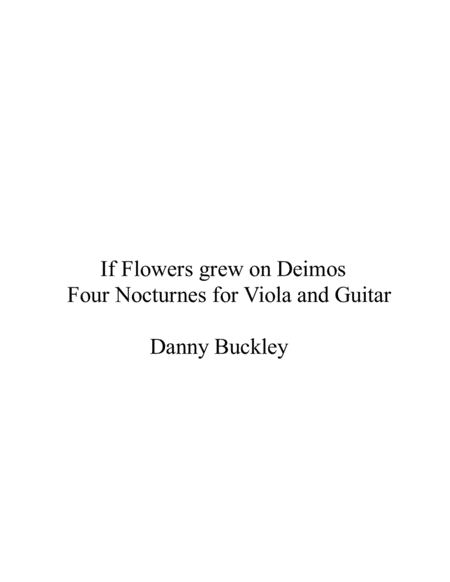 If Flowers grew on Deimos: Four Nocturnes for Viola and Guitar image number null