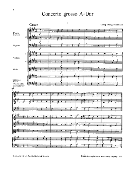 Concerto in A major TWV 53:A1