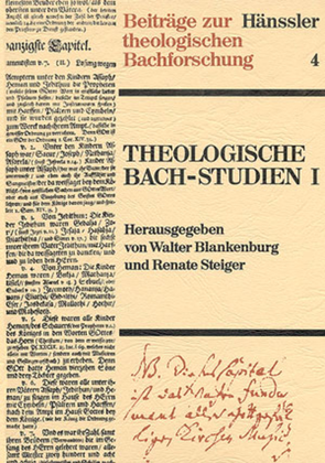 Book cover for Theologische Bach-Studien I