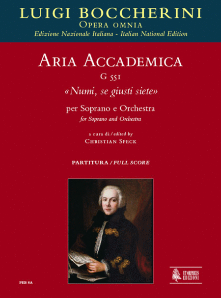 Aria accademica G 551 "Numi, se giusti siete" for Soprano and Orchestra