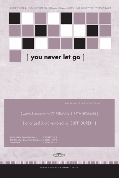 You Never Let Go - DVD ChoralTrax