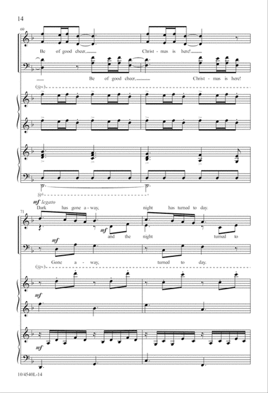 Bell Carol Bell Carol 4-Part scores gallery preview page 15