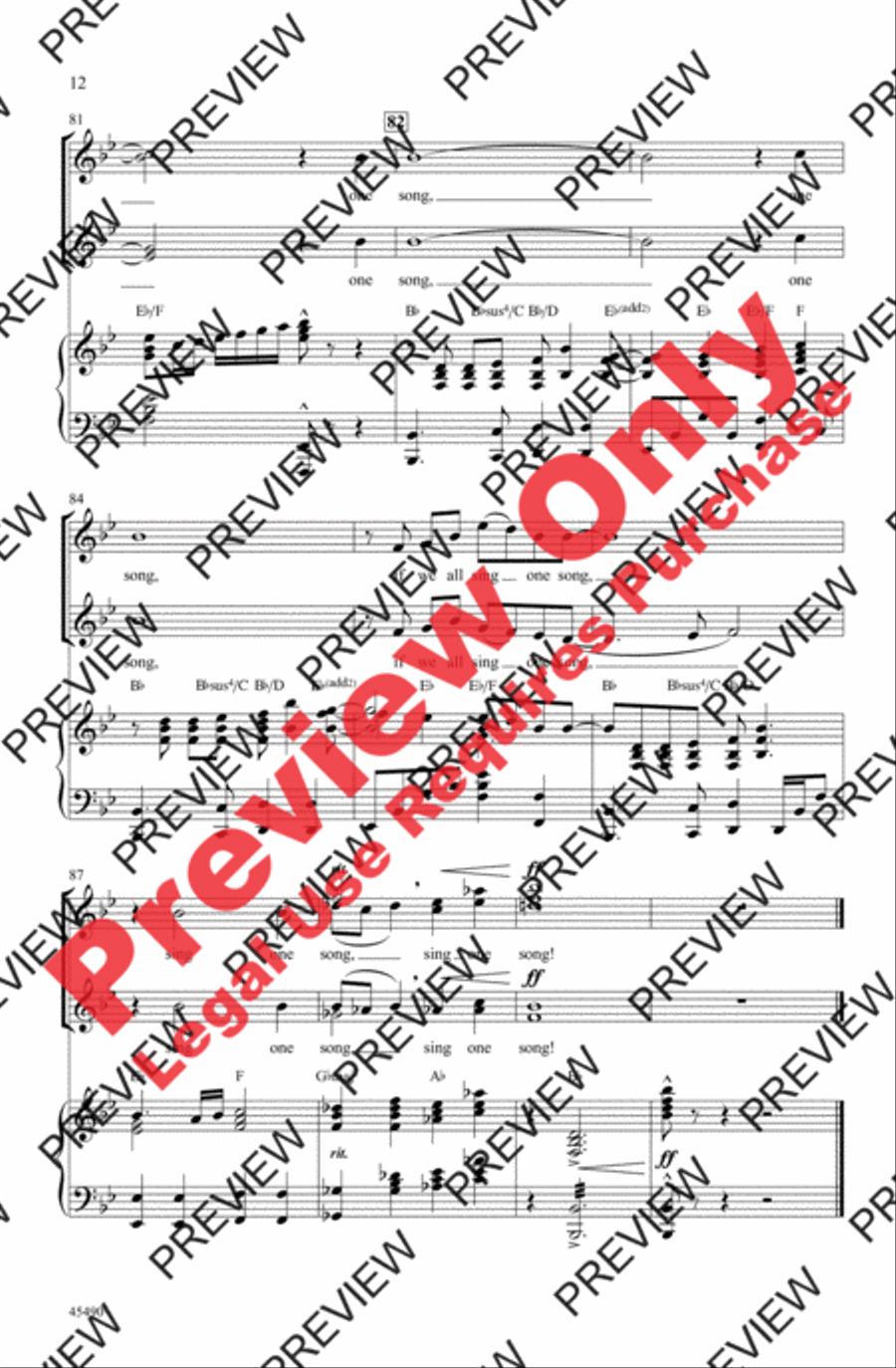One Song One Song Women's Choir scores gallery preview page 12