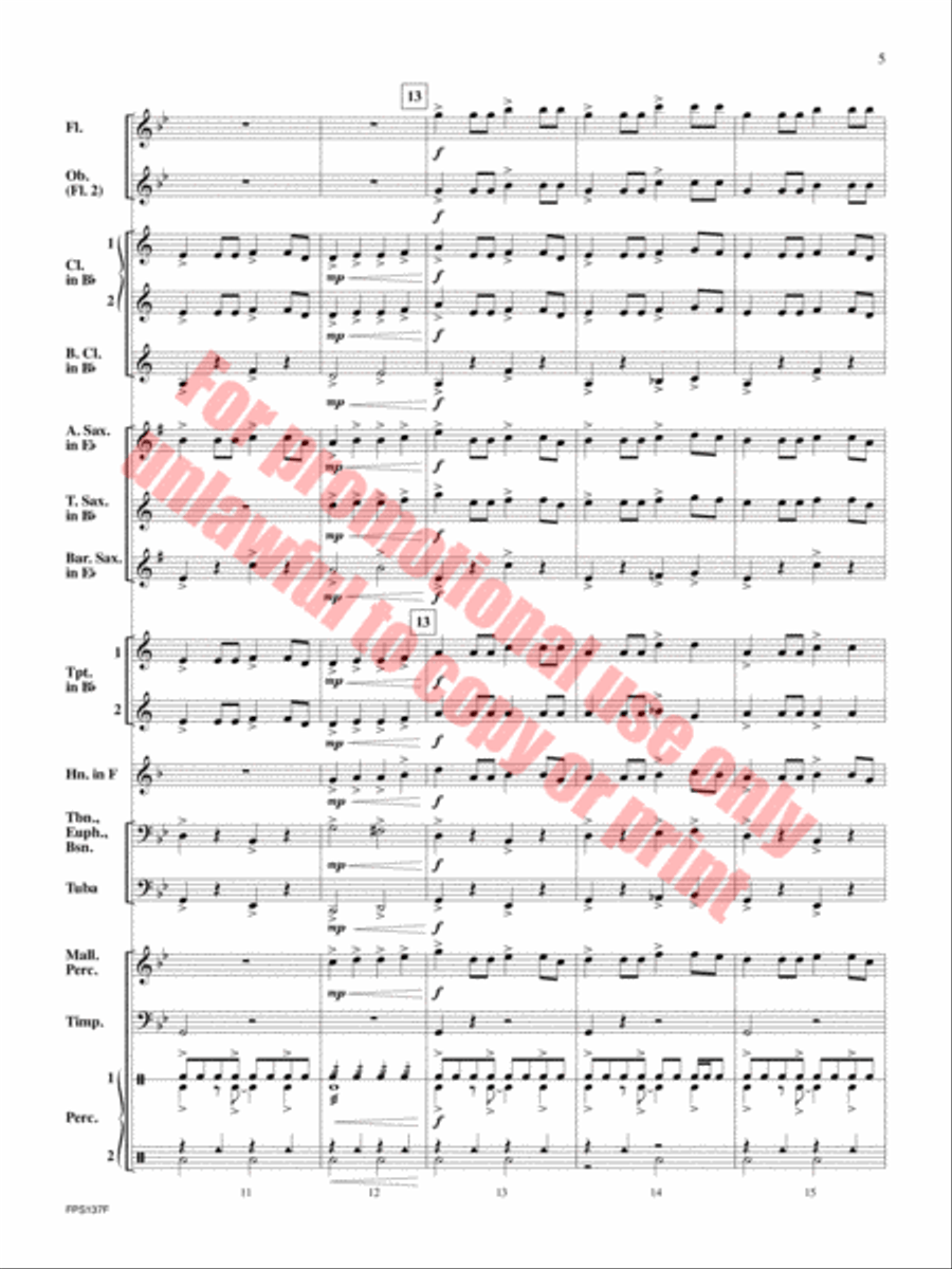 Stryker Concert Band scores gallery preview page 6