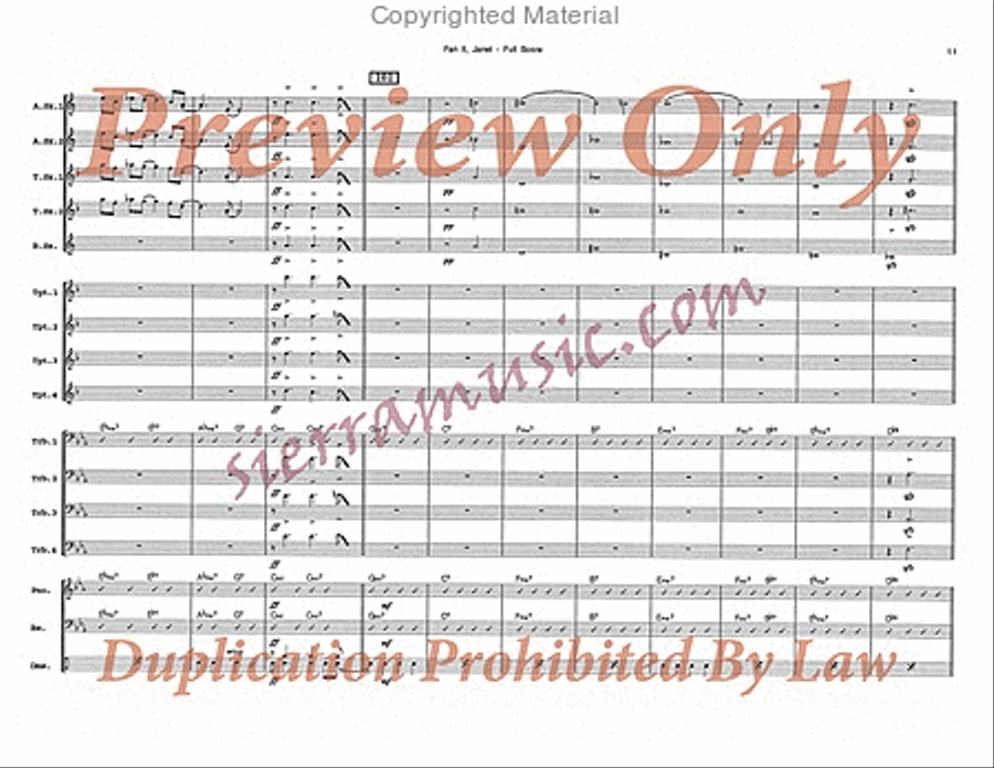 Fan It, Janet Big Band scores gallery preview page 12