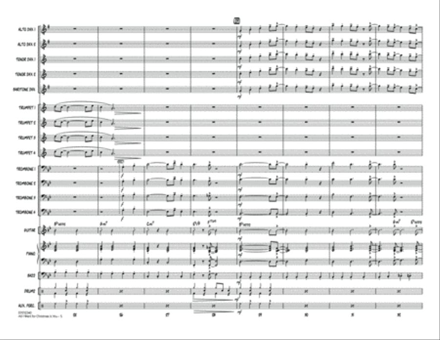 All I Want for Christmas Is You - Conductor Score (Full Score) Jazz Ensemble scores gallery preview page 5