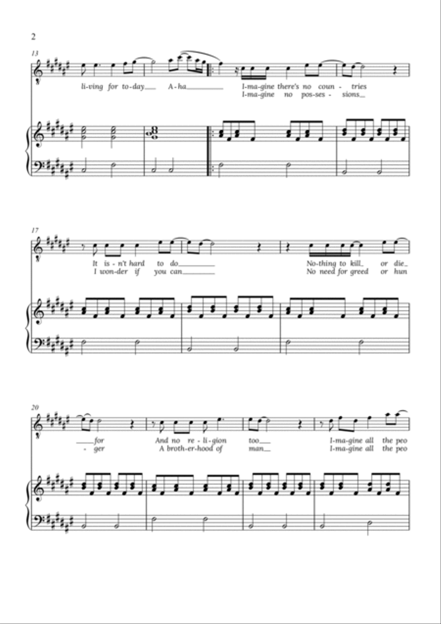 Imagine Imagine Tenor Voice scores gallery preview page 2