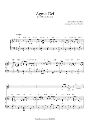 Agnus Dei - Mass B Minor BACH - E minor Chords