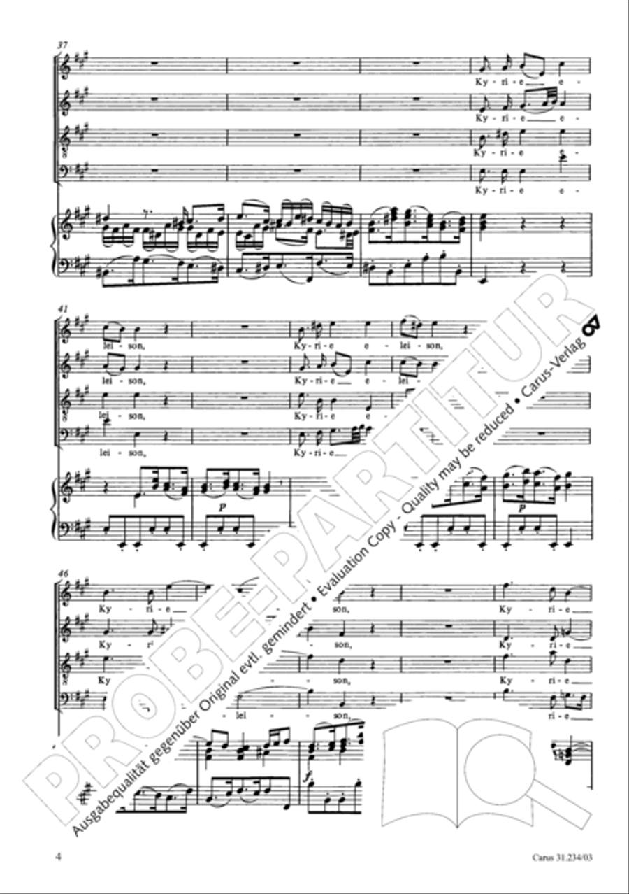 Mass in A major Mass in A major 4-Part scores gallery preview page 7