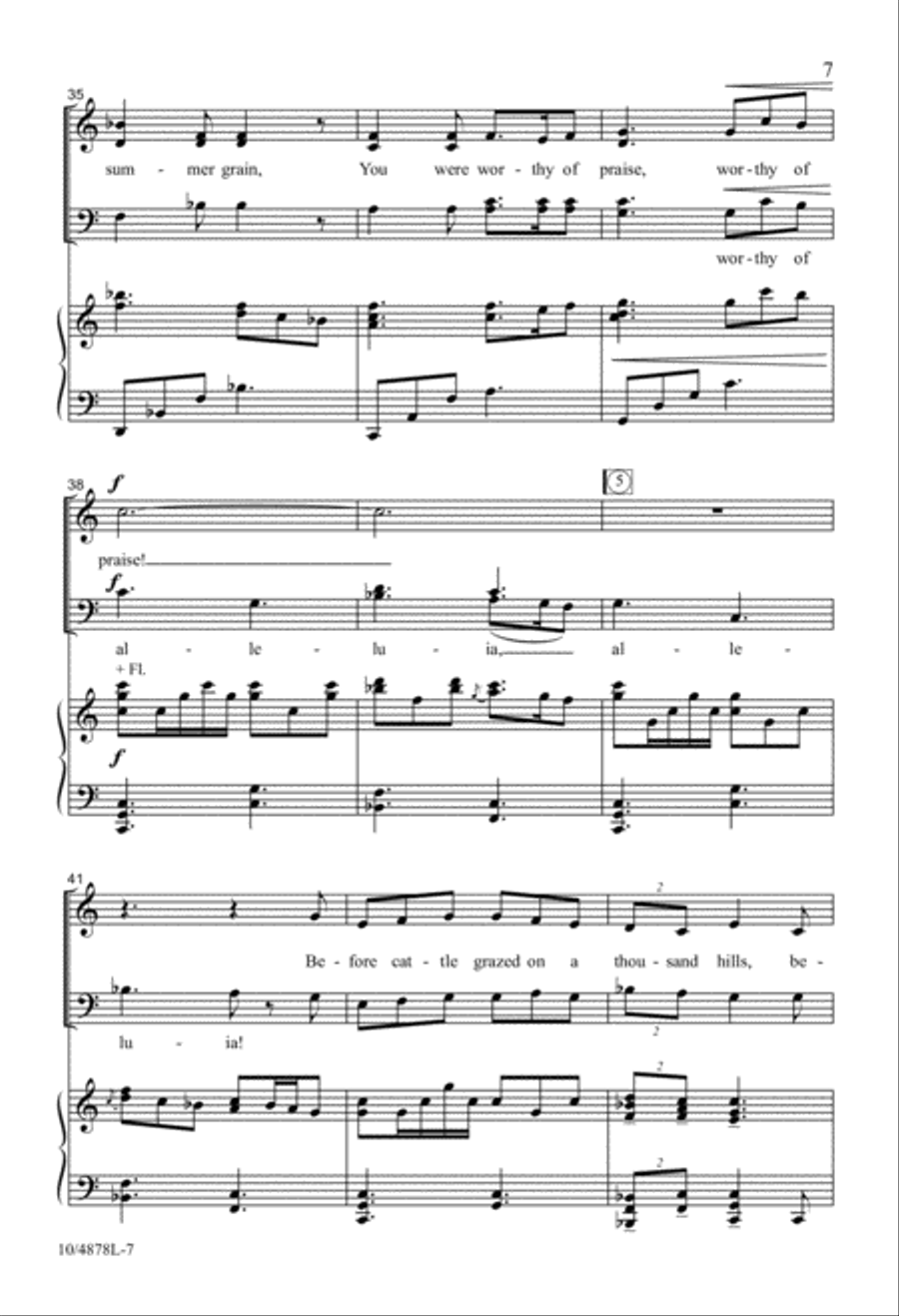Always Worthy of Praise 4-Part scores gallery preview page 7