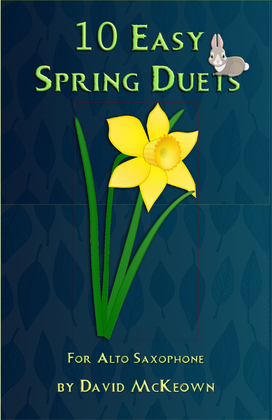 Book cover for 10 Easy Spring Duets for Alto Saxophone