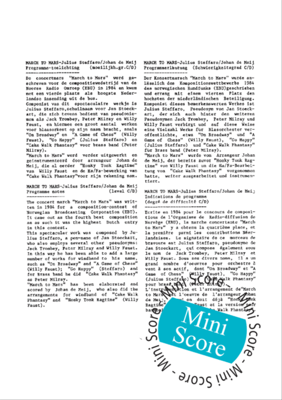 March to Mars March to Mars Concert Band scores gallery preview page 3