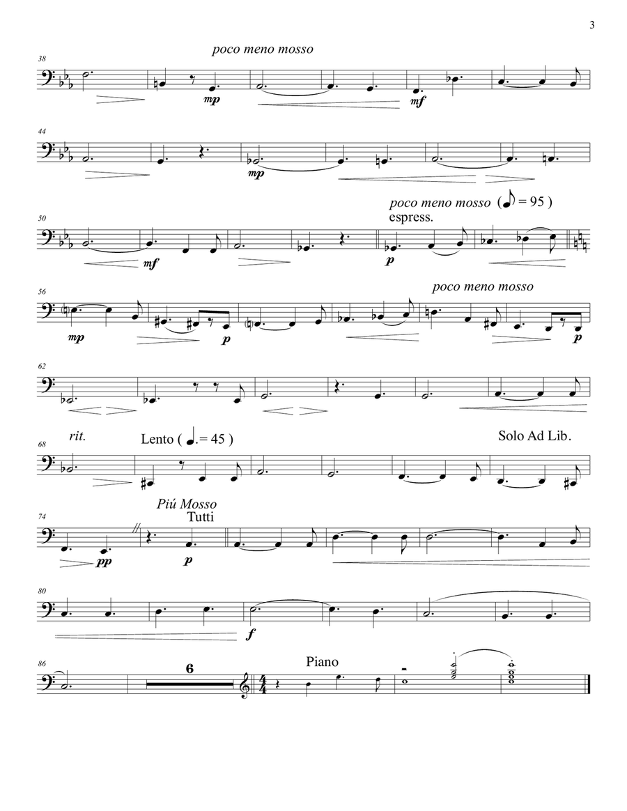 The Art of Melody: 13 Song Transcriptions for Tuba- Solo Parts Tuba scores gallery preview page 5