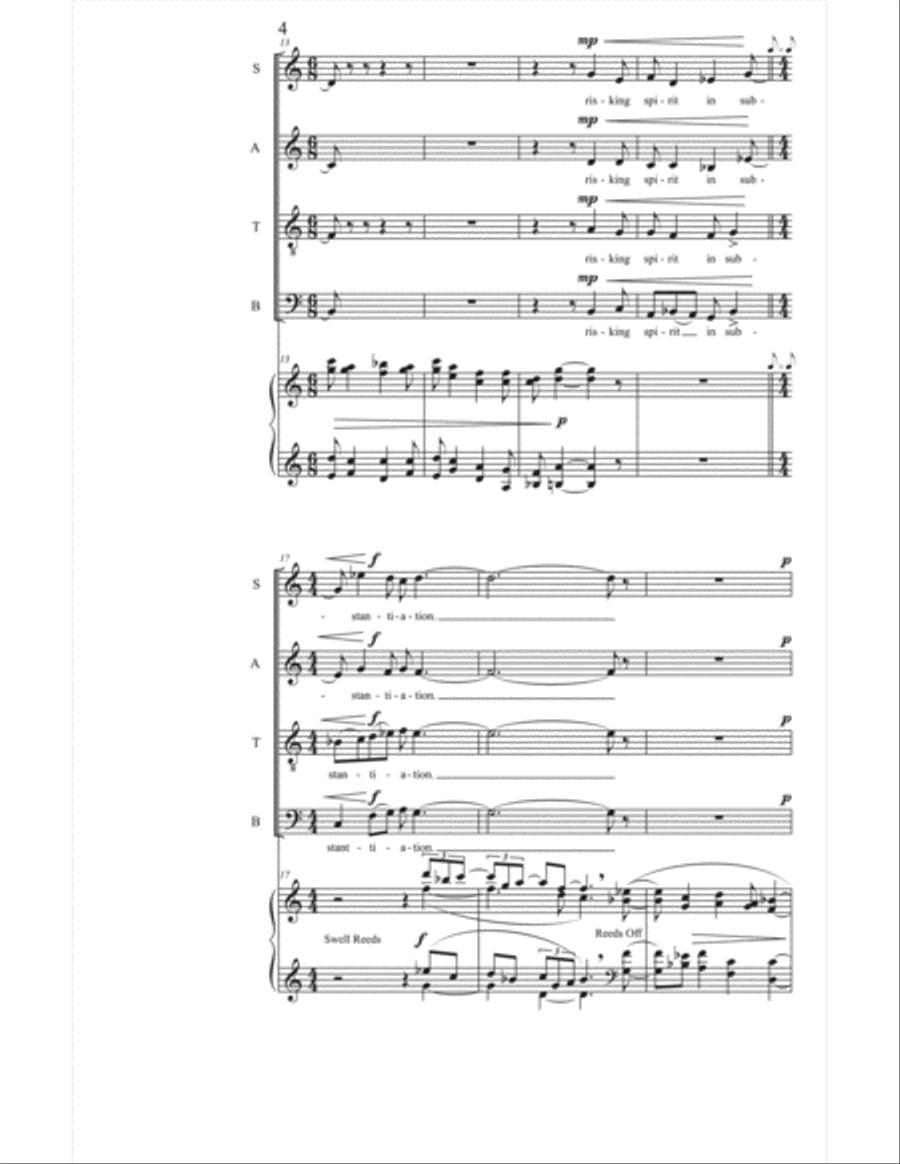 God's Own Descent God's Own Descent 4-Part scores gallery preview page 4
