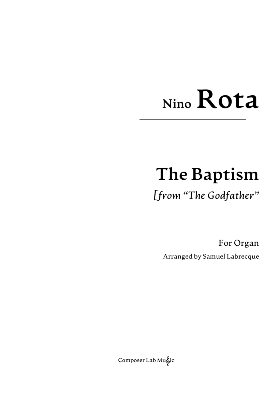 Godfather I - Score Organ Solo scores gallery preview page 1