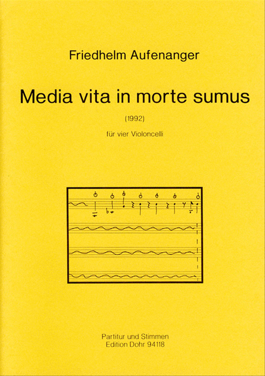 Media vita in morte sumus für vier Violoncelli (1992) Cello scores gallery preview page 1
