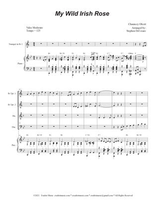 My Wild Irish Rose (Brass Quartet and Piano)