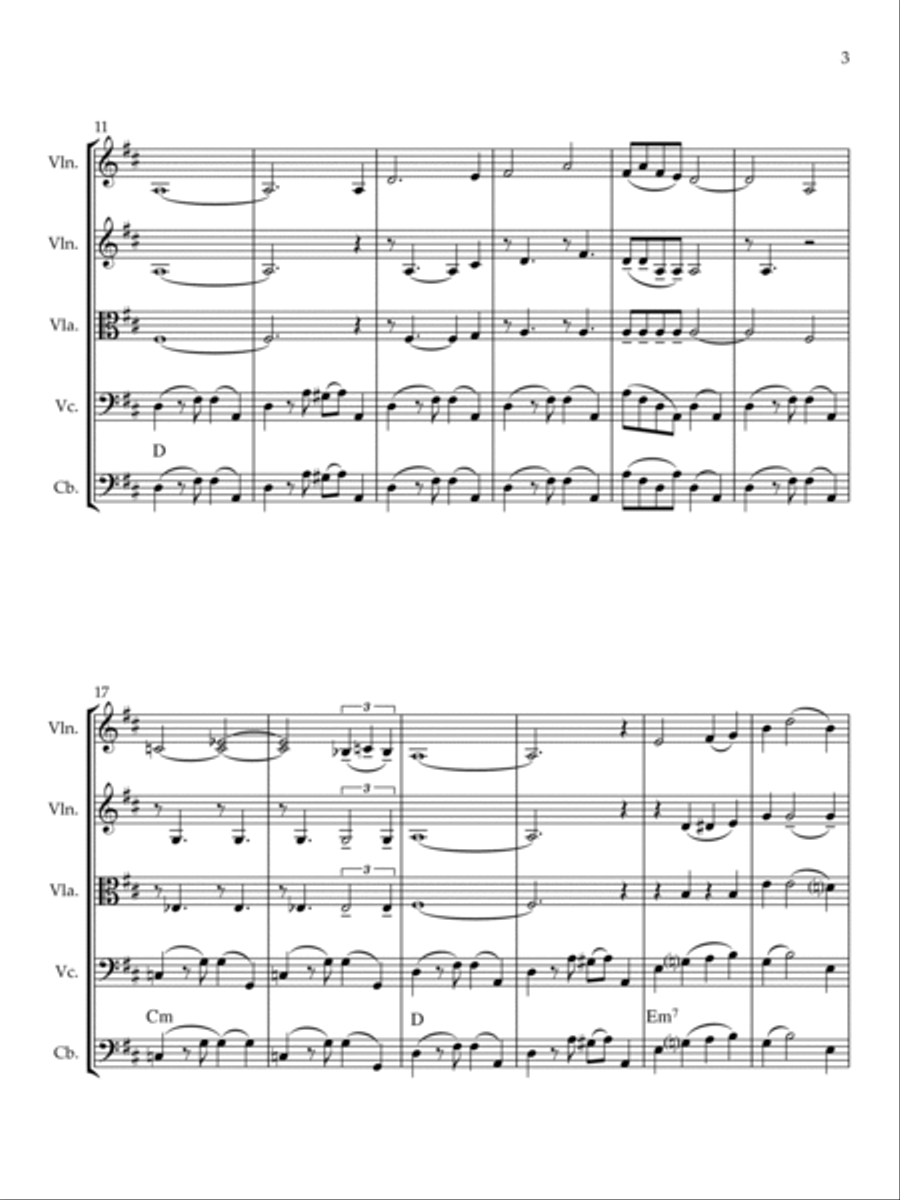 The Breeze And I String Quintet scores gallery preview page 5